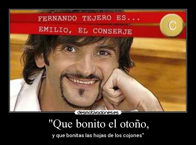 Que bonito el otoño, -