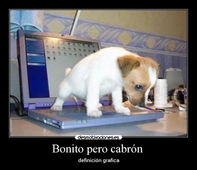 Bonito pero cabrón - definición grafica