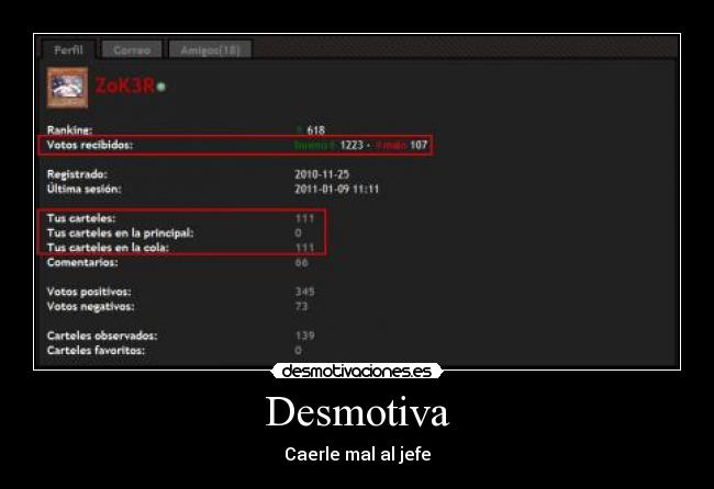 Desmotiva - Caerle mal al jefe