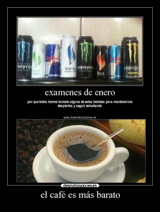 el café es más barato -