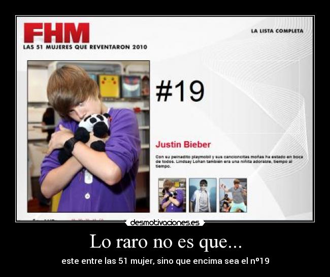 Lo raro no es que... - este entre las 51 mujer, sino que encima sea el nº19