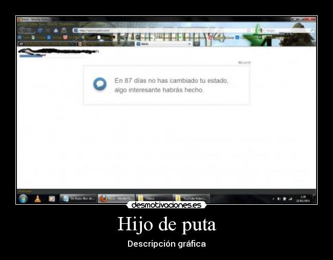 Hijo de puta - Descripción gráfica