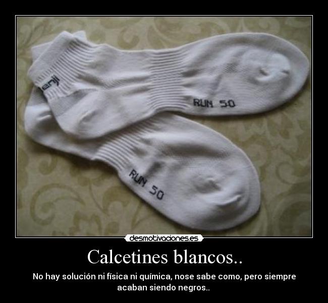 Calcetines blancos.. - 