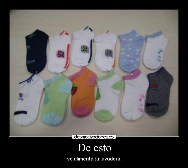 De esto - se alimenta tu lavadora.