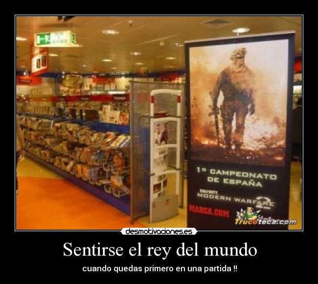 Sentirse el rey del mundo - 