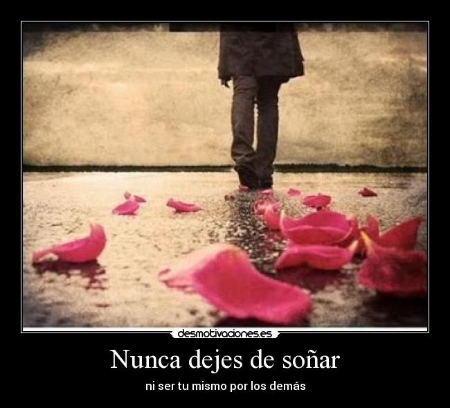 Nunca dejes de soñar -