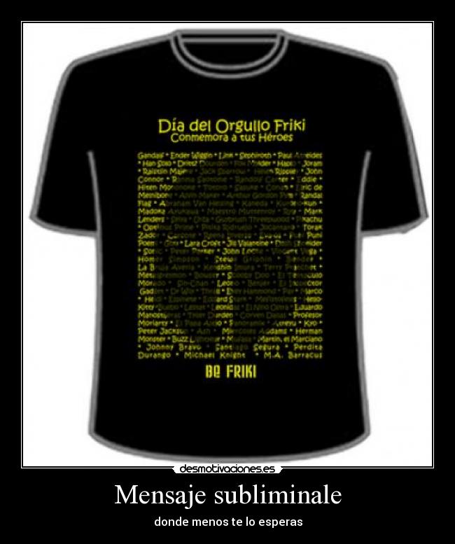 Mensaje subliminale -