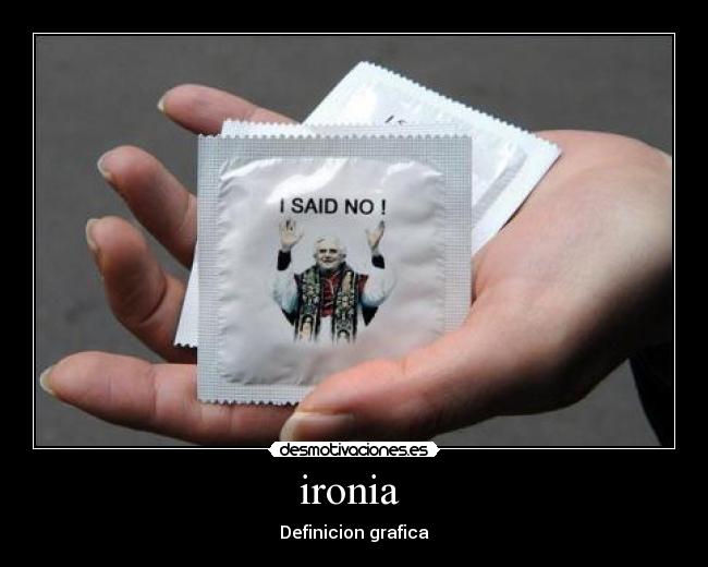 ironia - Definicion grafica