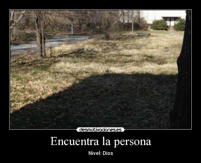 Encuentra la persona - Nivel: Dios