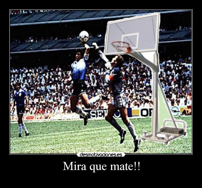 Mira que mate!! -