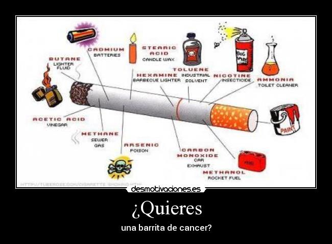 ¿Quieres - una barrita de cancer?