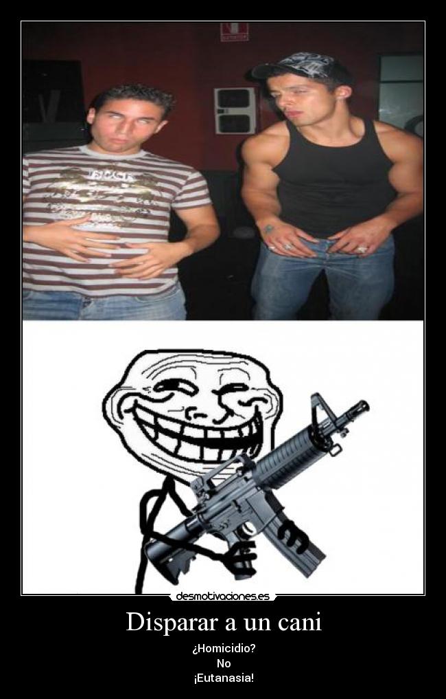 Disparar a un cani -