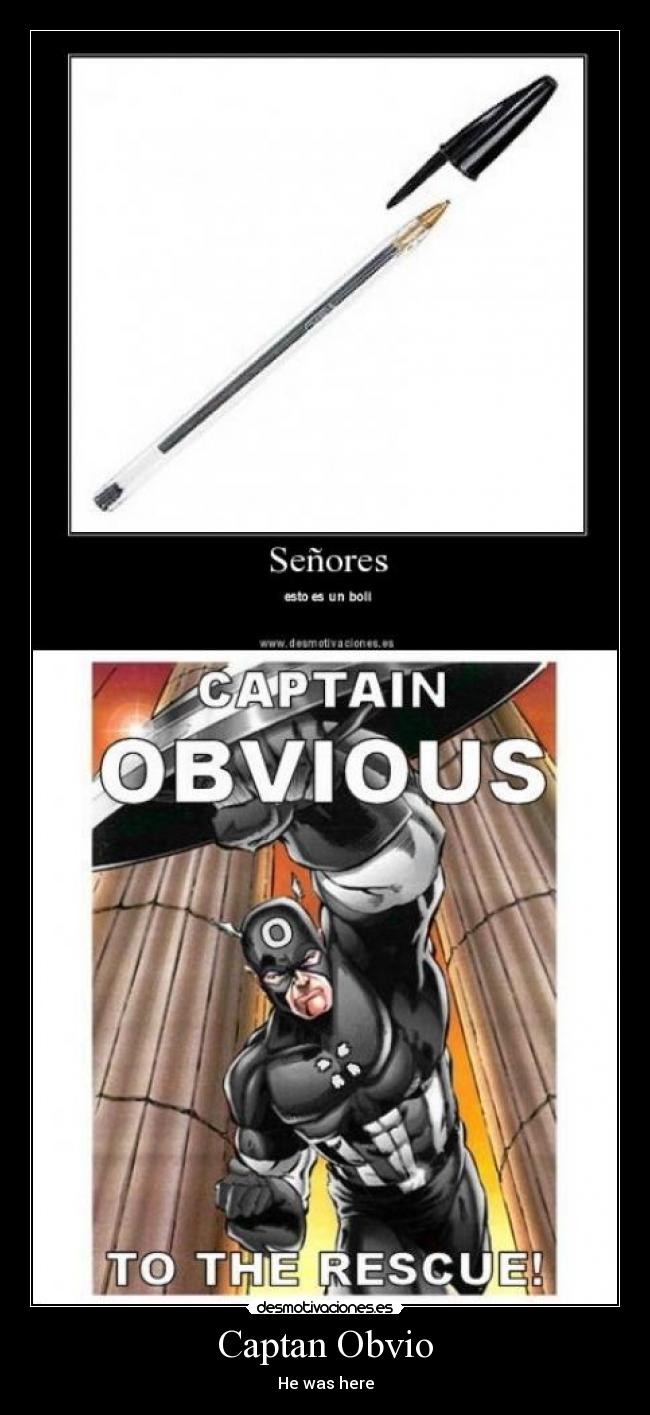 Captan Obvio -