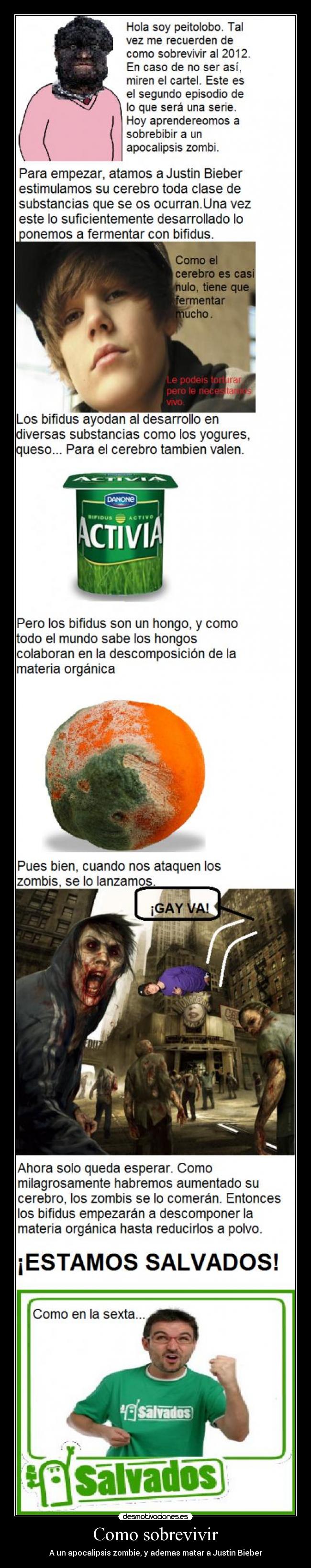 Como sobrevivir - A un apocalipsis zombie, y ademas matar a Justin Bieber