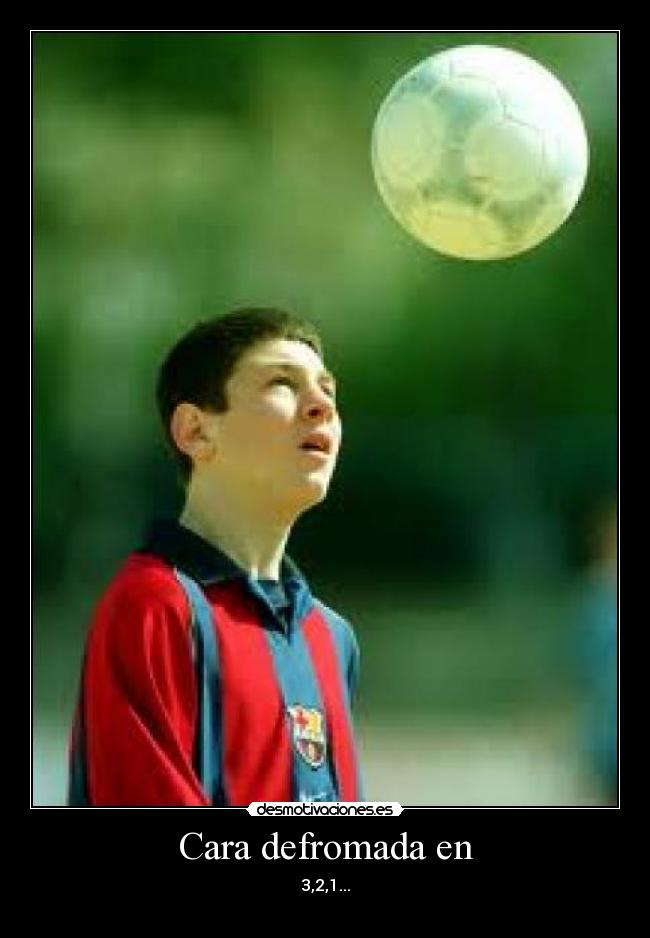 Cara defromada en - 3,2,1...