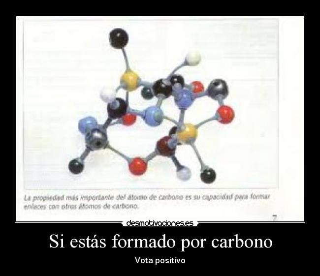 Si estás formado por carbono - 