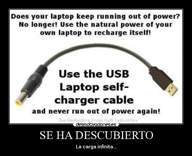 SE HA DESCUBIERTO - La carga infinita...