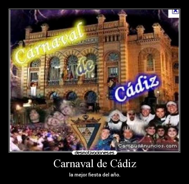 Carnaval de Cádiz - la mejor fiesta del año.