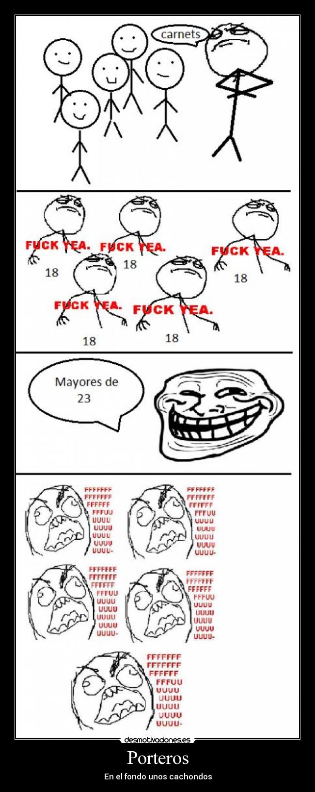 carteles porteros fffffffffffffffuuuuuuuuu desmotivaciones