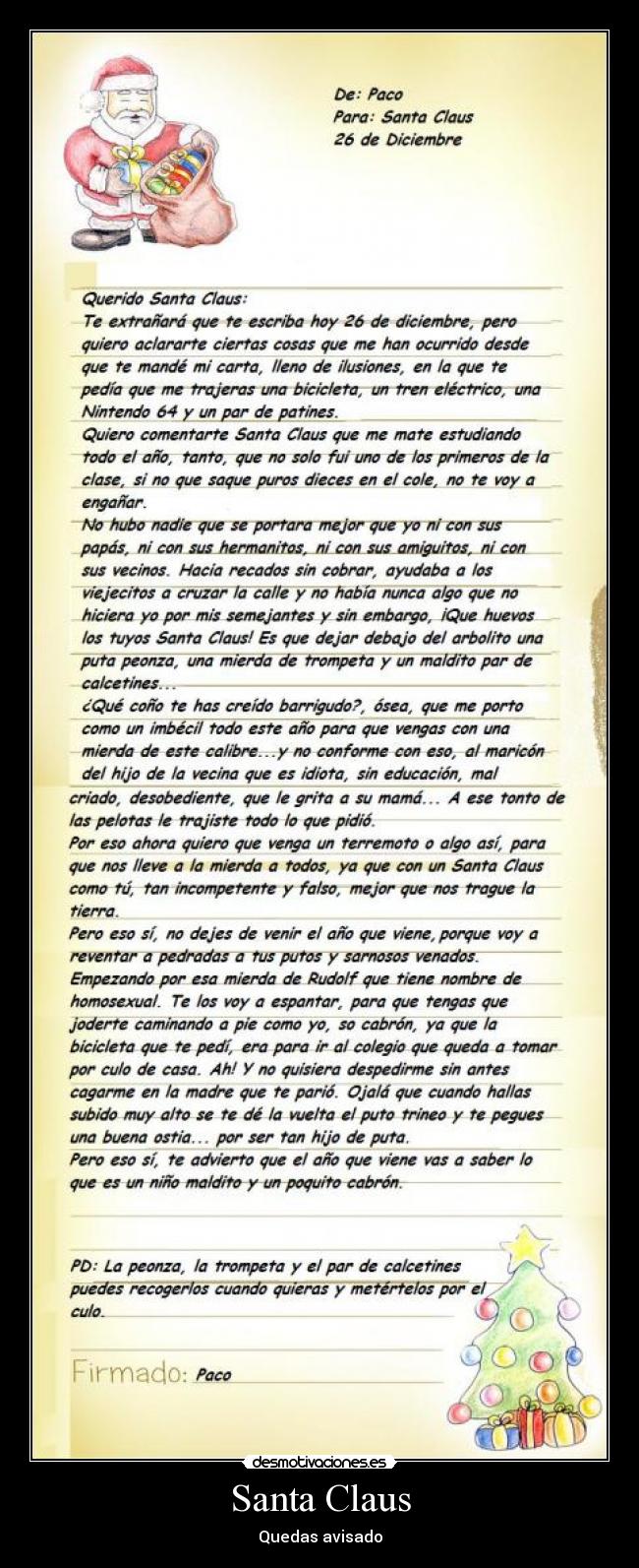 Santa Claus - Quedas avisado