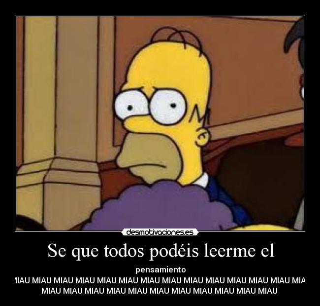 Se que todos podéis leerme el - 