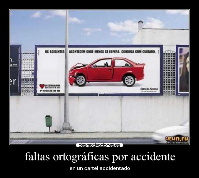 faltas ortográficas por accidente - 