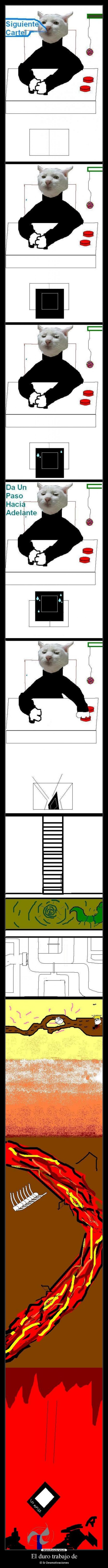 El duro trabajo de - 