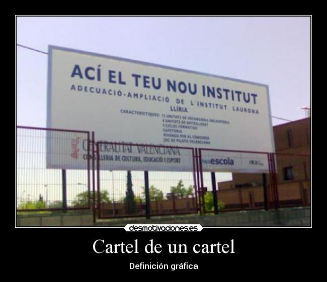 Cartel de un cartel -