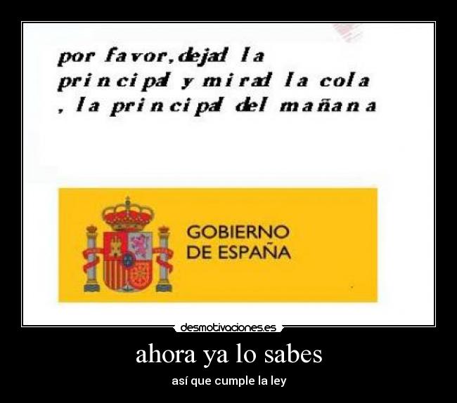 ahora ya lo sabes -