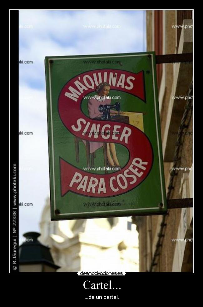 Cartel... - ...de un cartel.