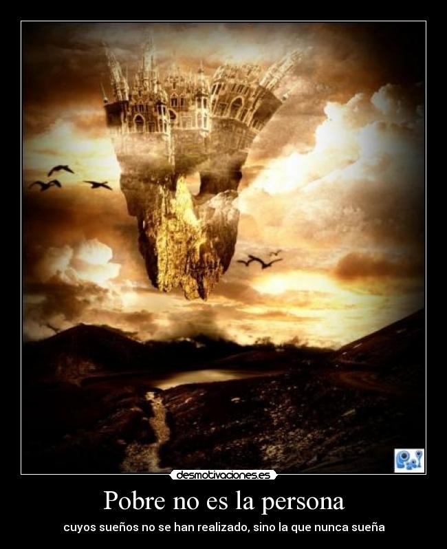 Pobre no es la persona -