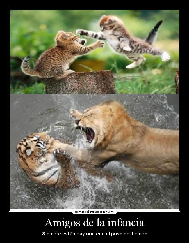 Amigos de la infancia - Siempre están hay aun con el paso del tiempo