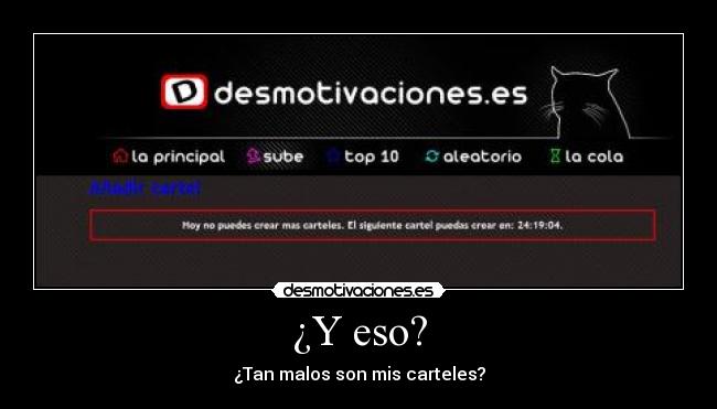 ¿Y eso? -