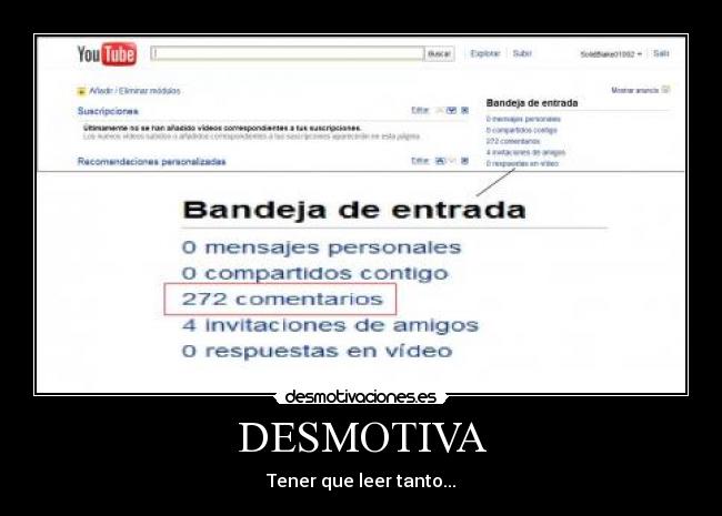 carteles youtube 272 comentarios lol desmotivaciones