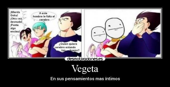 Vegeta - En sus pensamientos mas íntimos