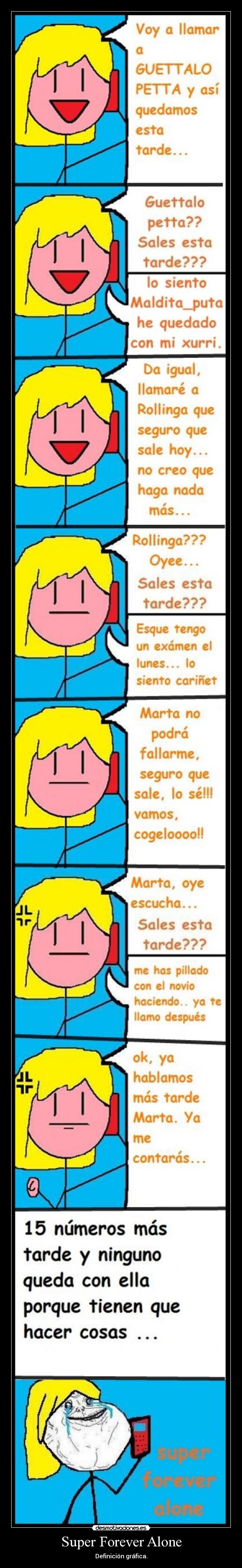 Super Forever Alone - Definición gráfica.