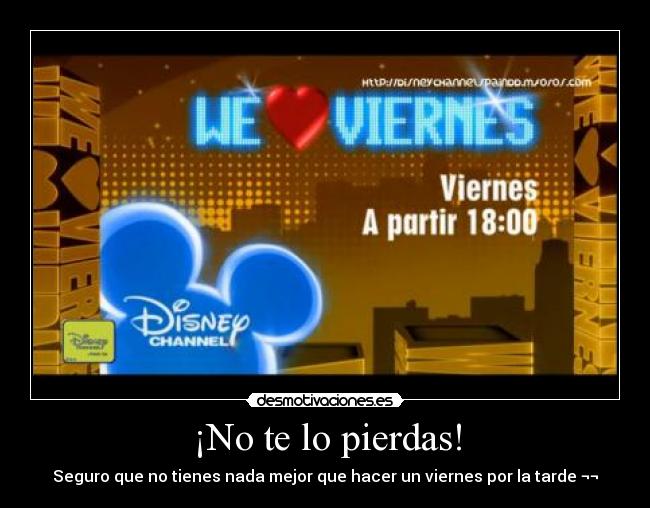 ¡No te lo pierdas! - Seguro que no tienes nada mejor que hacer un viernes por la tarde ¬¬