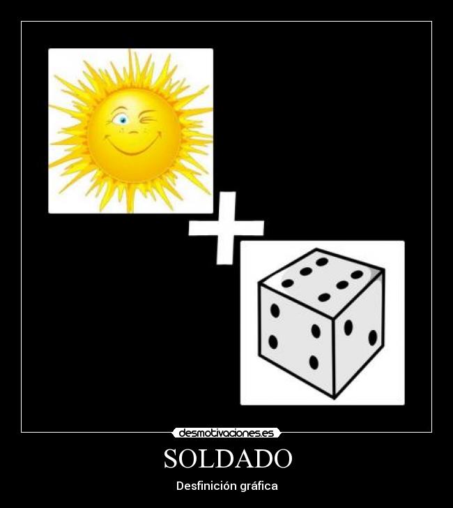 SOLDADO - Desfinición gráfica