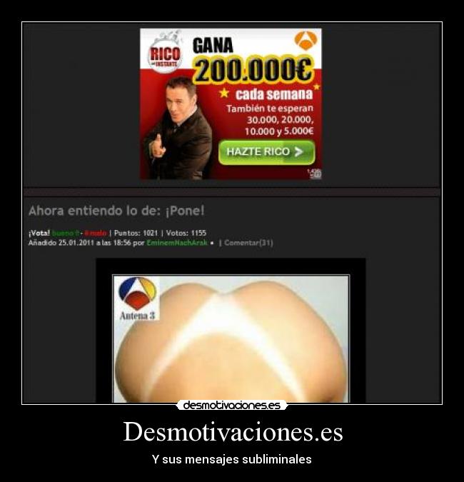 Desmotivaciones.es - Y sus mensajes subliminales