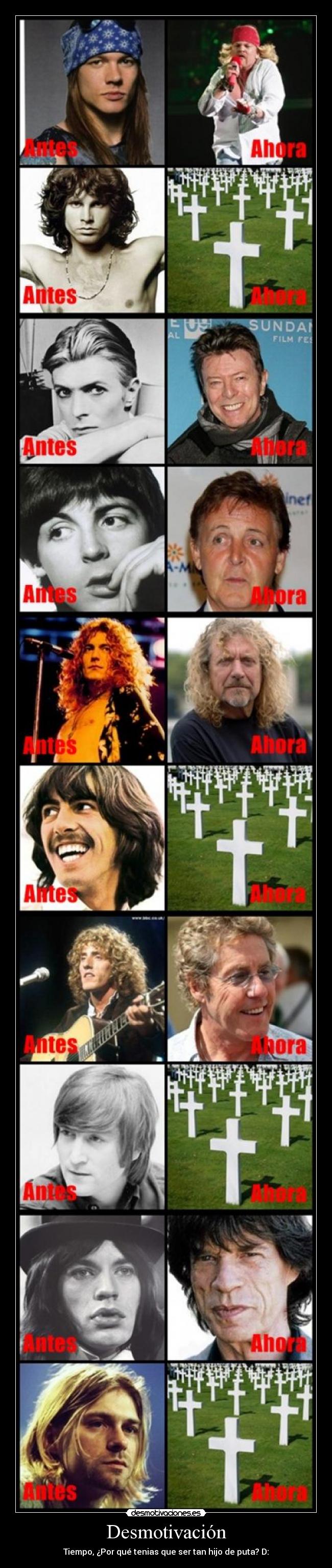 Desmotivación - Tiempo, ¿Por qué tenias que ser tan hijo de puta? D: