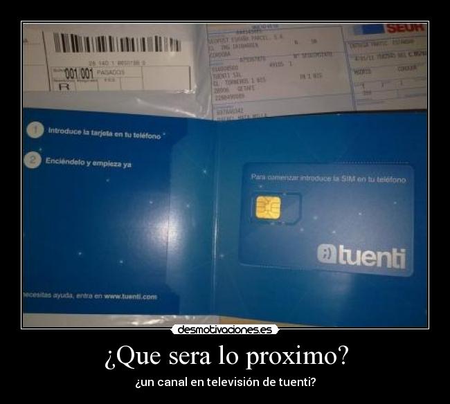 ¿Que sera lo proximo? - ¿un canal en televisión de tuenti?