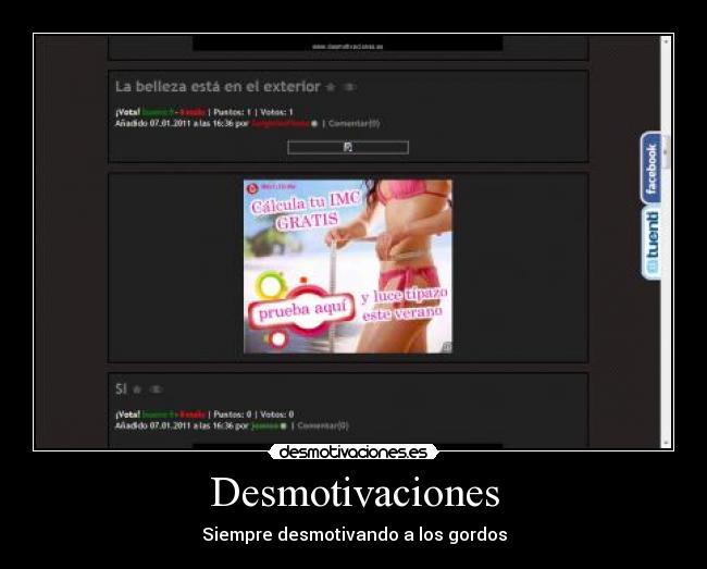 Desmotivaciones - Siempre desmotivando a los gordos