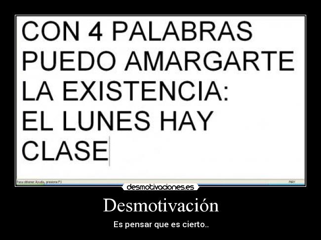 Desmotivación -