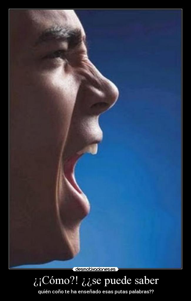 ¿¡Cómo?! ¿¿se puede saber - 