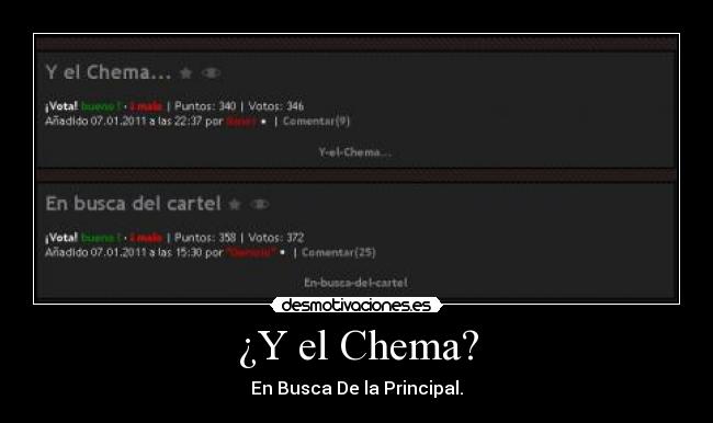 ¿Y el Chema? - En Busca De la Principal.