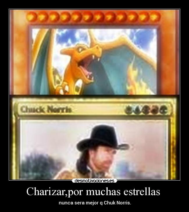 Charizar,por muchas estrellas -