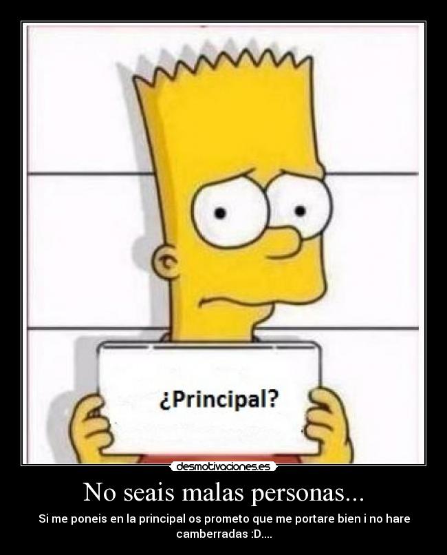 No seais malas personas... - 
