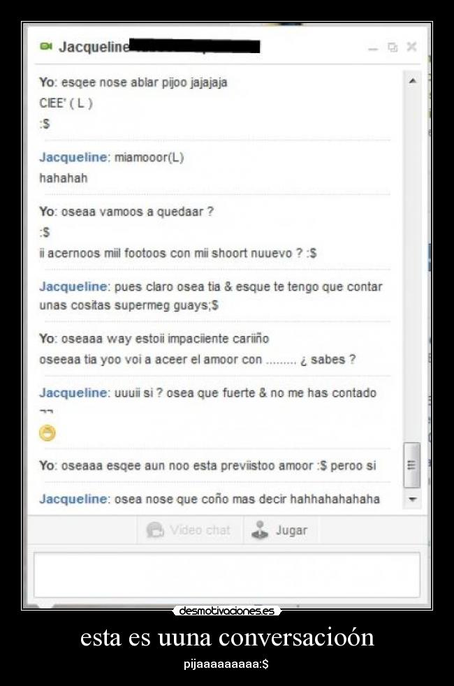 esta es uuna conversacioón -