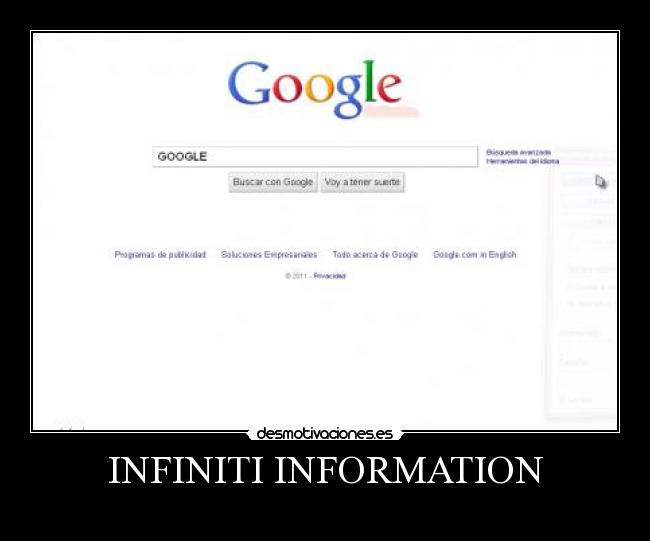 INFINITI INFORMATION - 