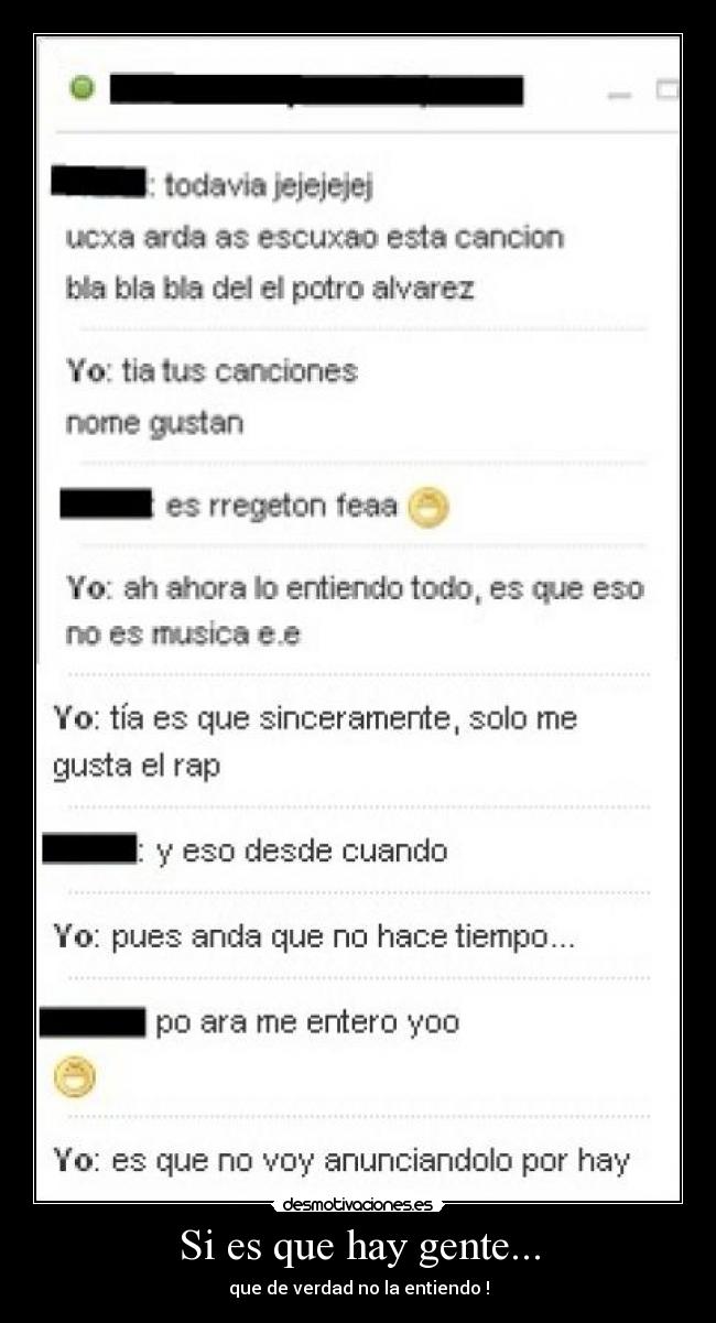 Si es que hay gente... -